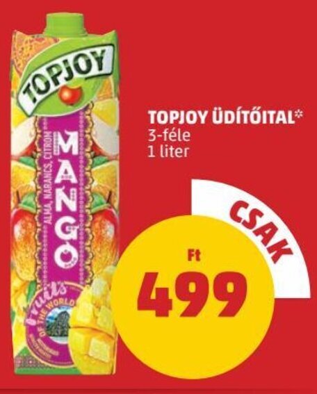 PENNY Topjoy üdítőital 1 l ajánlat