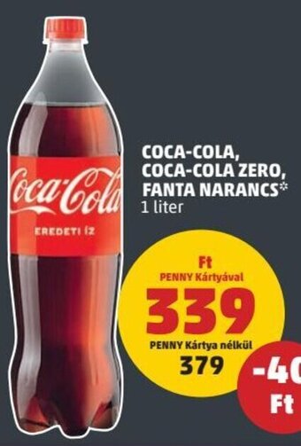 PENNY Coca-Cola, Coca-Cola zero Fanta narancs 1 l ajánlat