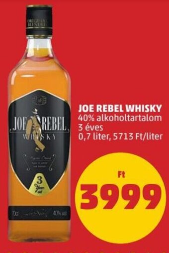 PENNY Joe Rebel whisky 0,7 l ajánlat