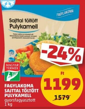 PENNY Fagylakoma Sajttal töltött pulykamell 1 kg ajánlat