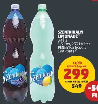 PENNY Szentkirályi Limonádé 1,5 l ajánlat