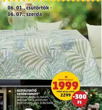 Asztalterítő fotónyomott 1 készlet