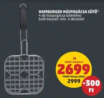 PENNY Hamburger húspogácsa sütő 1 db ajánlat