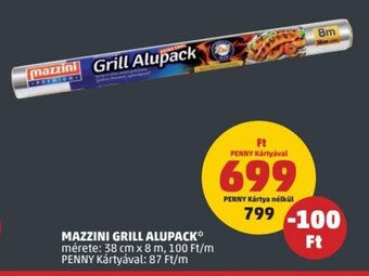 Mazzini Grill alupack 8 m