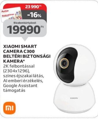 Auchan Xiaomi Smart camera c300 beltéri biztonsági kamera 1 db ajánlat