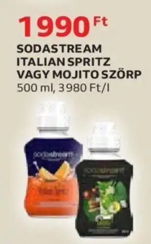 Auchan Sodastream Italian spritz vagy mojito szörp 500 ml ajánlat