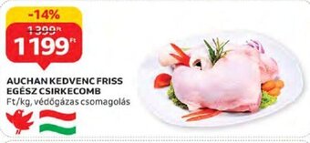 Auchan Auchan kedvenc friss egész csirkecomb 1 kg ajánlat