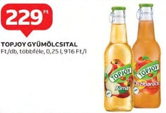 Auchan Topjoy Gyümölcsital 0,25 l ajánlat