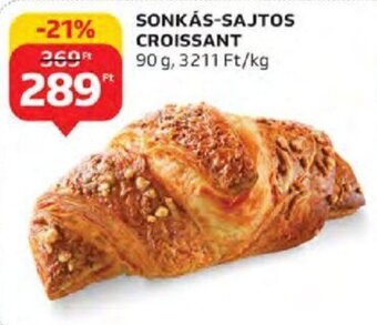 Auchan Sonkás-sajtos croissant 90 g ajánlat