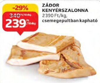 Auchan Zádor Kenyérszalonna 10 dkg ajánlat