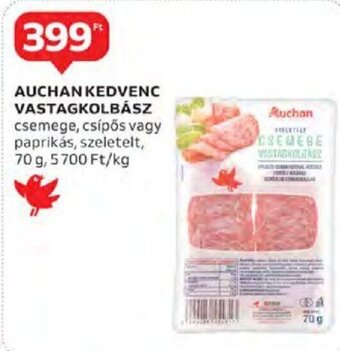 Auchan Auchan kedvenc vastagkolbász 70 g ajánlat