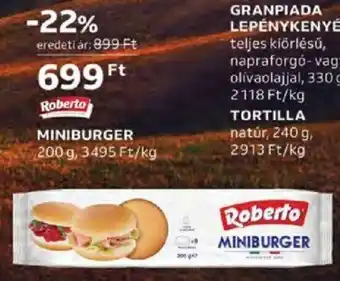 Auchan Roberto Miniburger 200 g ajánlat