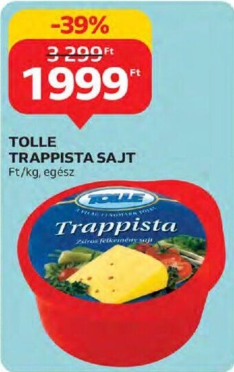Auchan Tolle Trappista sajt 1 kg ajánlat