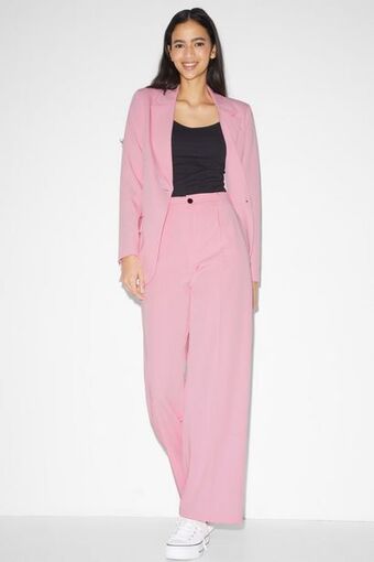 Clockhouse - cloth trousers - high waist - wide leg