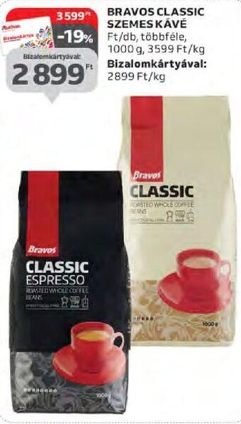 Bravos Classic szemes kávé 1000 g
