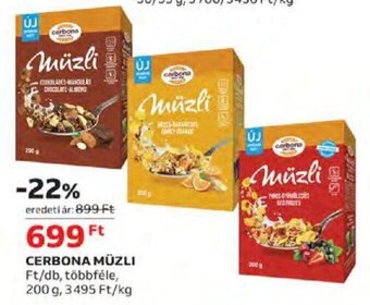 Auchan Cerbona Müzli 200 g ajánlat