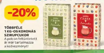 Auchan Többféle 1 kg-os Koronás szirupcukor ajánlat