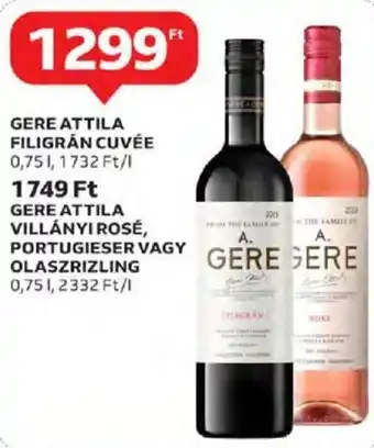 Auchan Gere Attila filigrán cuvée 0,75 l ajánlat