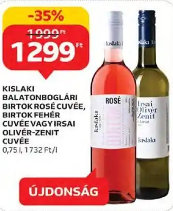 Kislaki Balatonboglári birtok rosé cuvée stb. 0,75 l