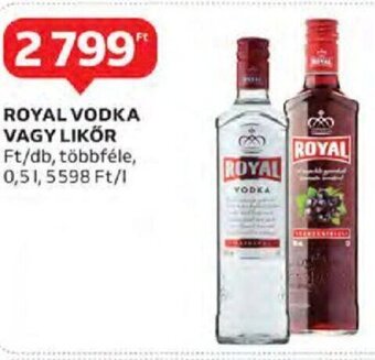 Auchan Royal Vodka vagy likőr 0,5 l ajánlat