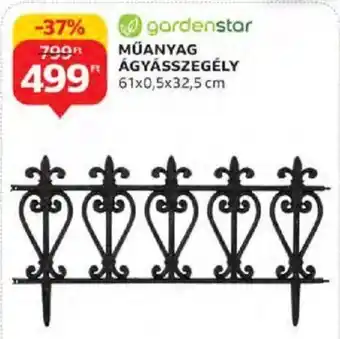 Auchan Gardenstar Műanyag ágyásszegély 1 db ajánlat