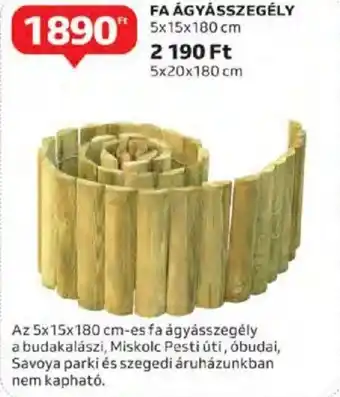 Auchan Fa ágyásszegély 1 db ajánlat