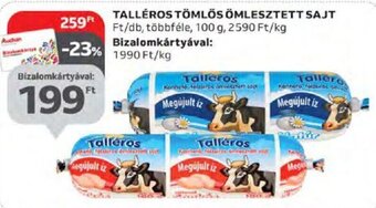 Auchan Talléros tömlős ömlesztett sajt 100 g ajánlat