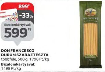Auchan Don francesco durum száraztészta 500 g ajánlat