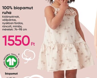 Pepco 100% biopamut ruha 1 db ajánlat