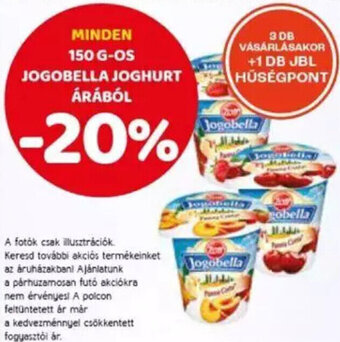 Spar Minden 150 g-os Jogobella joghurt árából ajánlat