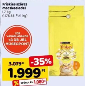 Spar Friskies száraz macskaeledel 1,7 kg ajánlat