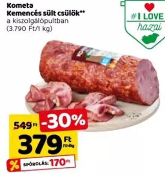 Spar Kometa Kemencés sült csülök 10 dkg ajánlat