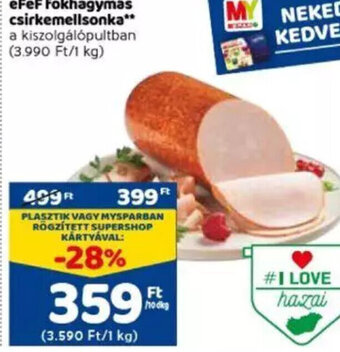 Spar EFeF fokhagymás csirkemellsonka 10 dkg ajánlat