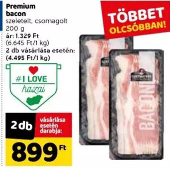 Spar Premium bacon 200 g ajánlat