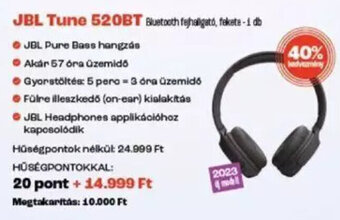 Spar Jbl Tune 520bt 1 db ajánlat