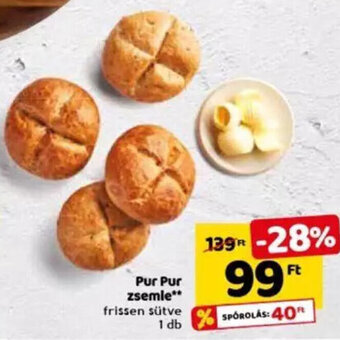 Spar Pur Pur zsemle 1 db ajánlat