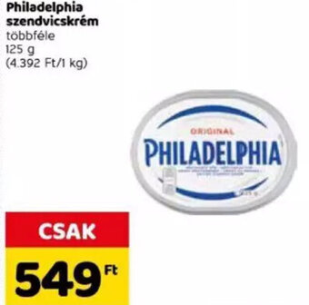 Spar Philadelphia szendvicskrém 125 g ajánlat