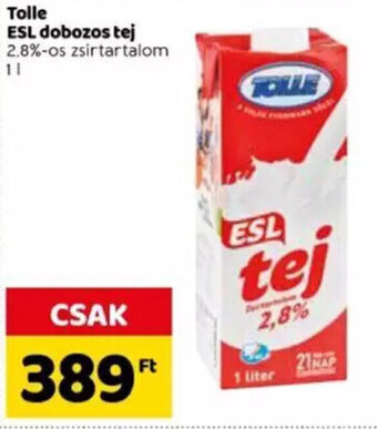 Spar Tolle ESL dobozos tej 1 l ajánlat