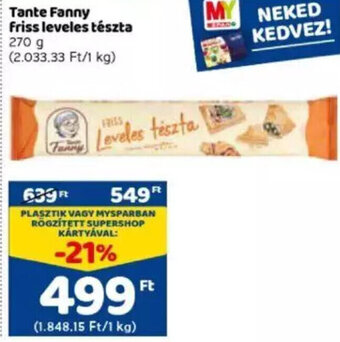 Tante Fanny friss leveles tészta 270 g