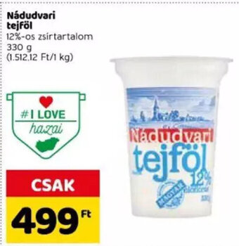 Spar Nádudvari tejföl 330 g ajánlat