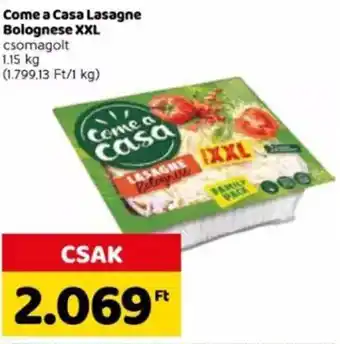 Spar Come a Casa Lasagne KEDVEZ! Bolognese XXL 1,15 kg ajánlat