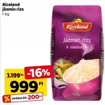 Spar Riceland jázmin rizs 1 kg ajánlat