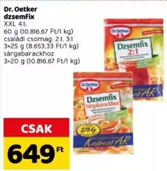 Dr.Oetker dzsemfix 60 / 3 x 25 g / 3 x 20 g