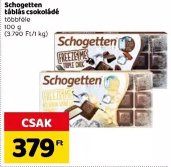 Spar Schogetten táblás csokoládé 100 g ajánlat