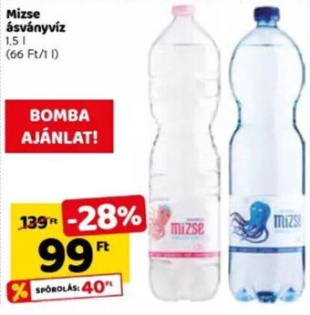 Mizse ásványvíz 1,5 l