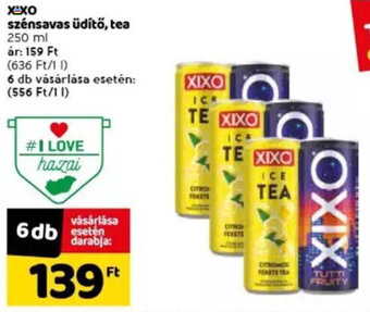 Spar Xixo szénsavas üdítő, tea 250 ml ajánlat