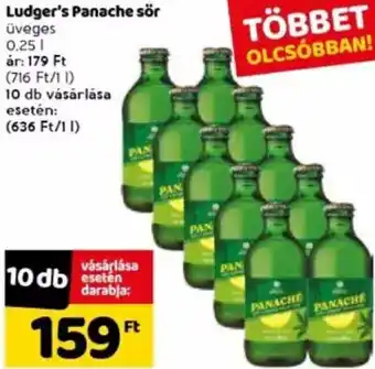 Spar Ludger's Panache sör 0,25 l ajánlat
