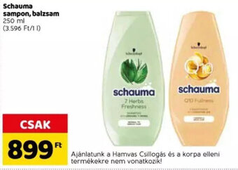Spar Schauma sampon, balzsam 250 ml ajánlat