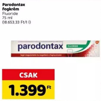 Spar Parodontax fogkrém 75 ml ajánlat