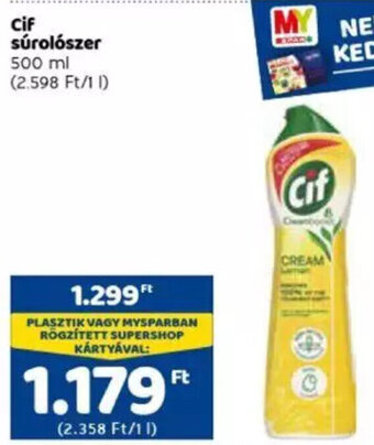 Spar Cif súrolószer 500 ml ajánlat